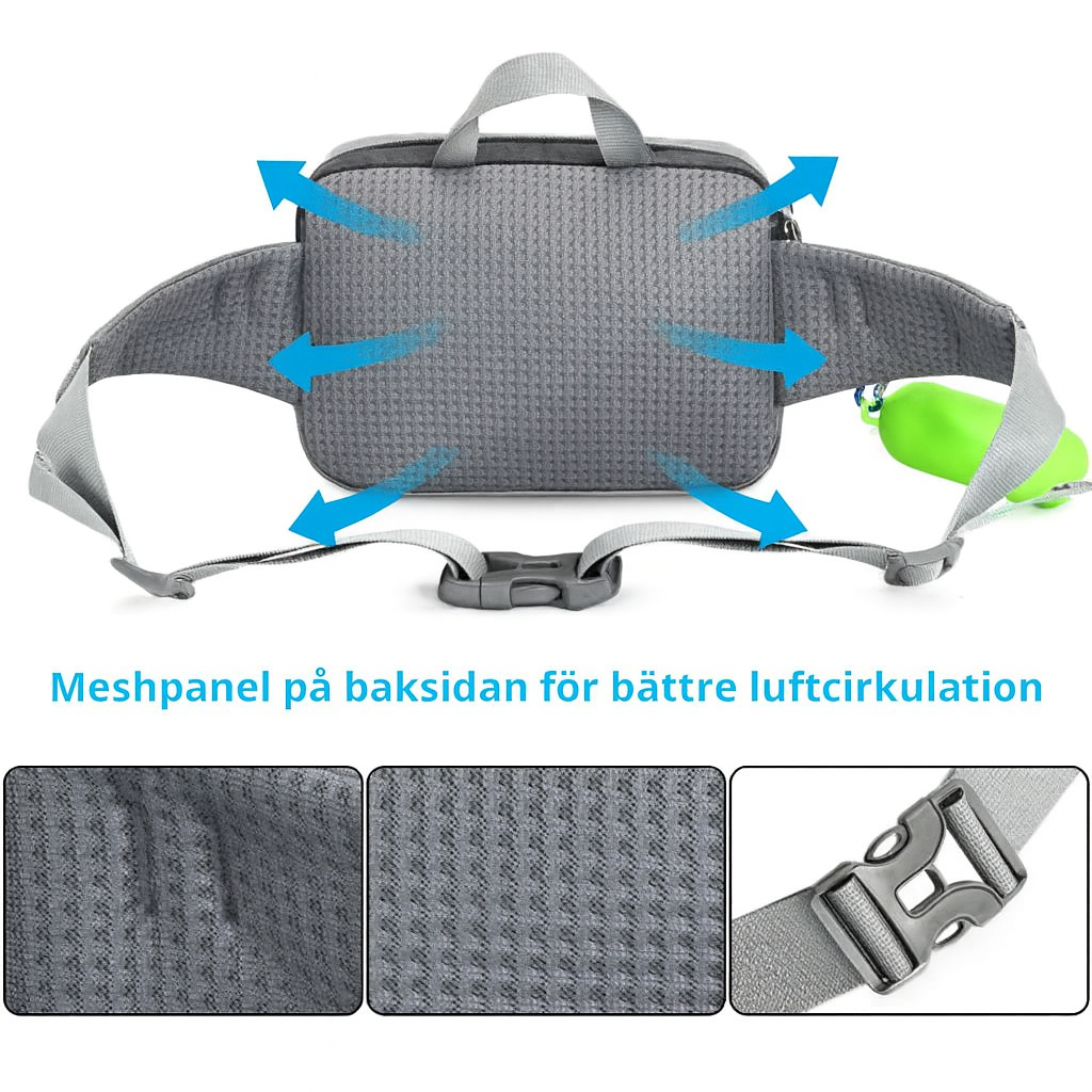 Midjebälte med expanderkoppel & väska