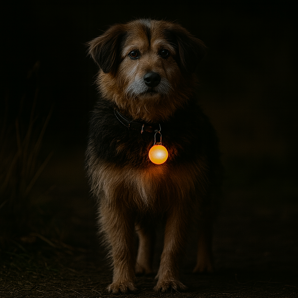Lysande hundsmycke