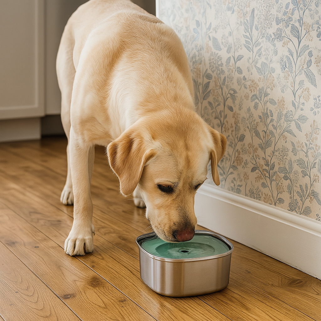 Rostfri vattenskål, Antispill - 3L