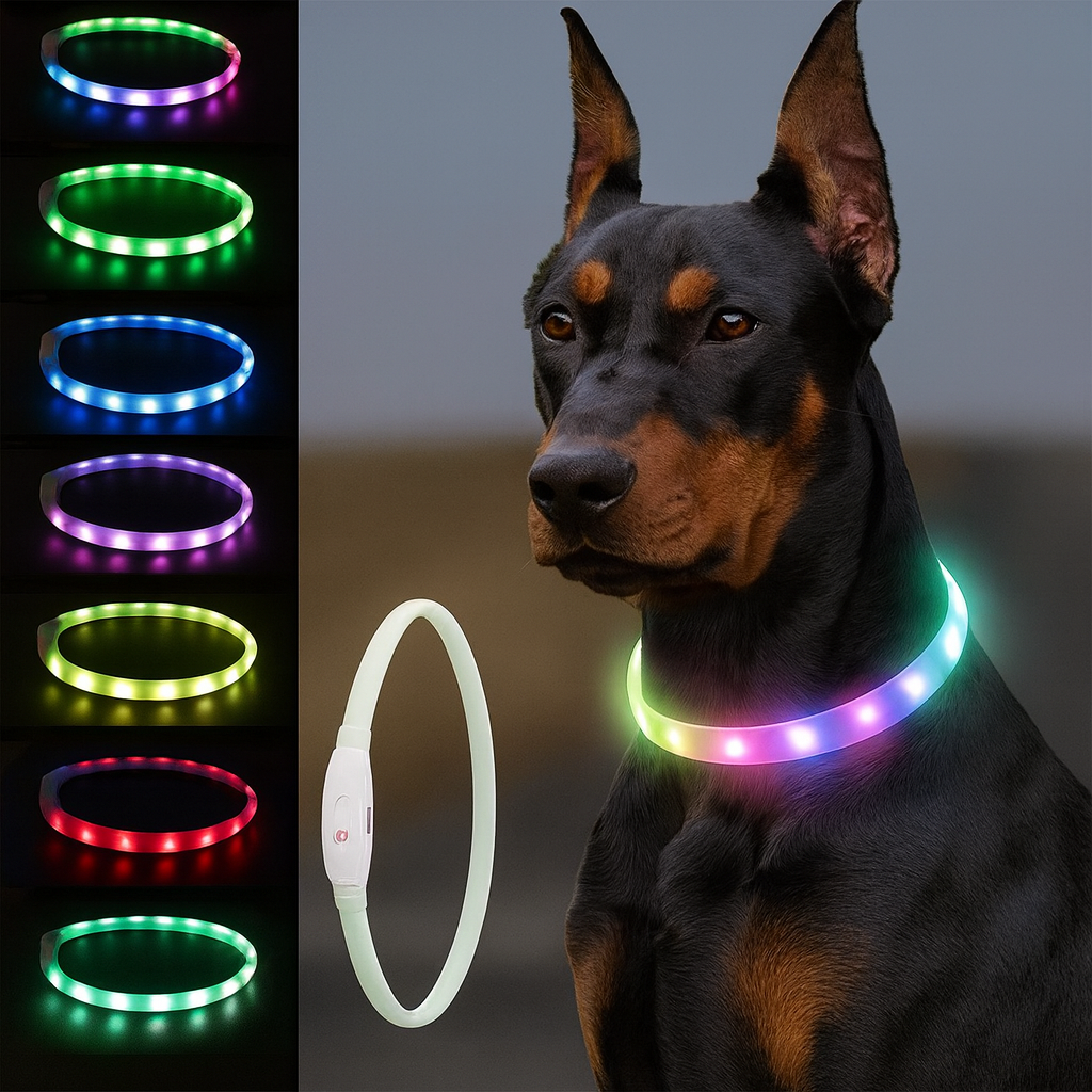 Lysande LED halsband